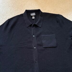 H&M Classic Black Collared Shirt